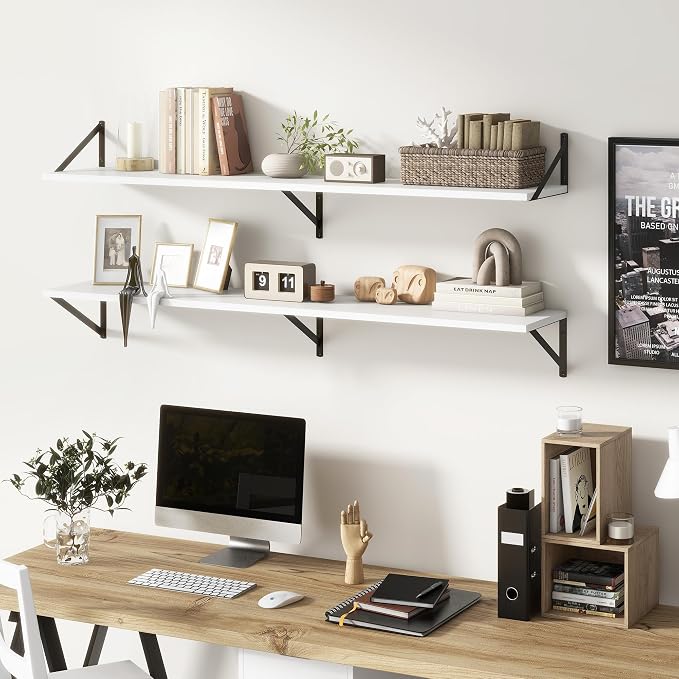 Floating Shelves 55 Inch Long, Wide Large Display Storage Shelves - Image 6