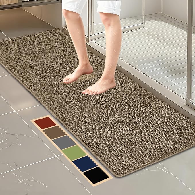 Bcoimo 70"×24" Absorbent Bath Mat, Non-Slip by Bcoimo