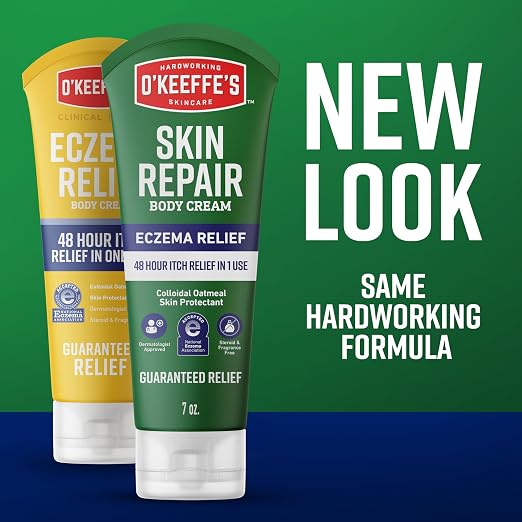 O’Keeffe’s Skin Repair Eczema Relief Body Cream, 7oz Tube – 48 Hour Itch Relief - Image 9