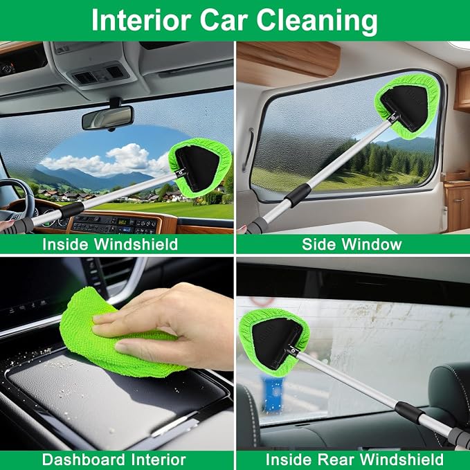 XINDELL 29-inch Windshield Cleaner Tool – Car Interior Window Cleaning Kit - Image 7