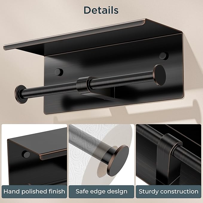 FORIOUS Double Toilet Paper Holder - Image 6