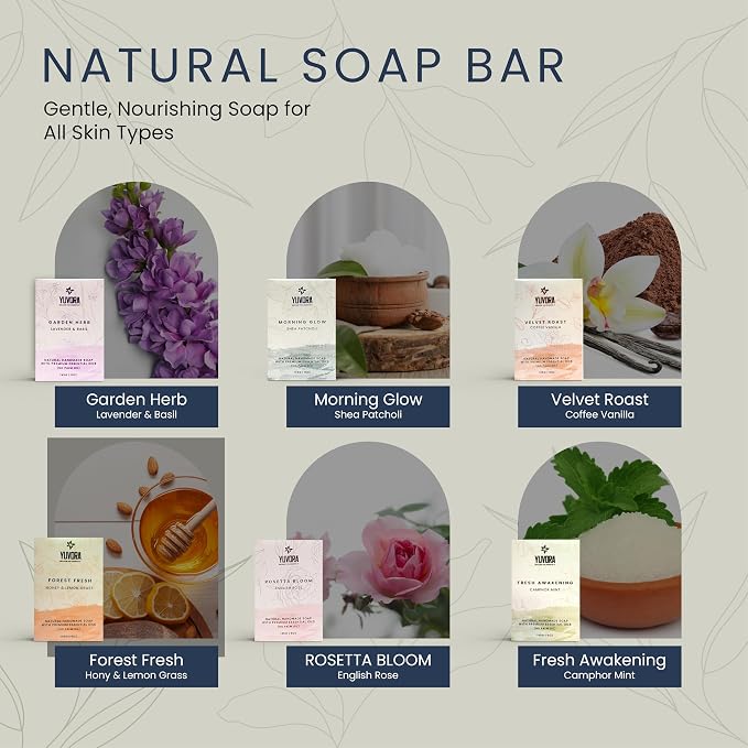6 Pcs Men Natural Handmade Body Soaps 5 OZ Pack Set Rugged Essence Long lasting - Image 3