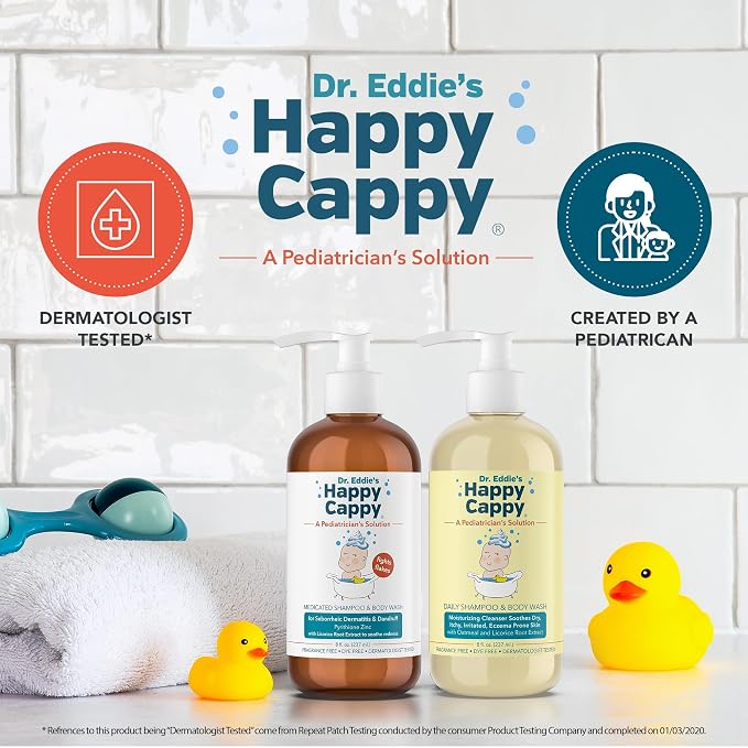 Happy Cappy Daily Medicated Shampoo and Body Wash Bundle - Image 3