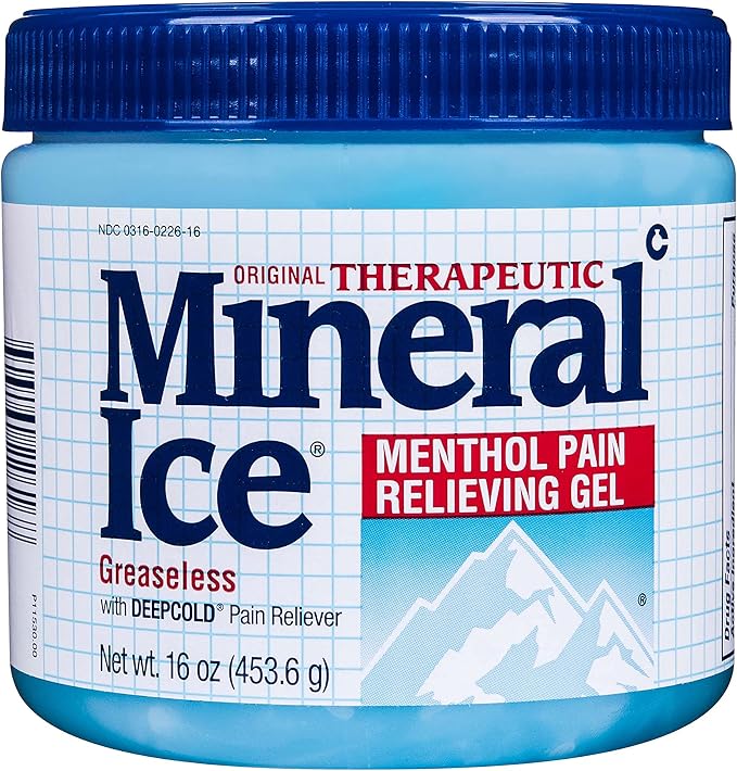 Mineral Ice Therapeutic Pain Relieving Gel, 16 Ounce, 1 Pound by MineralIce