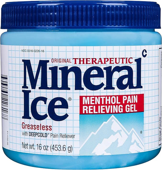 Mineral Ice Therapeutic Pain Relieving Gel, 16 Ounce, 1 Pound by MineralIce