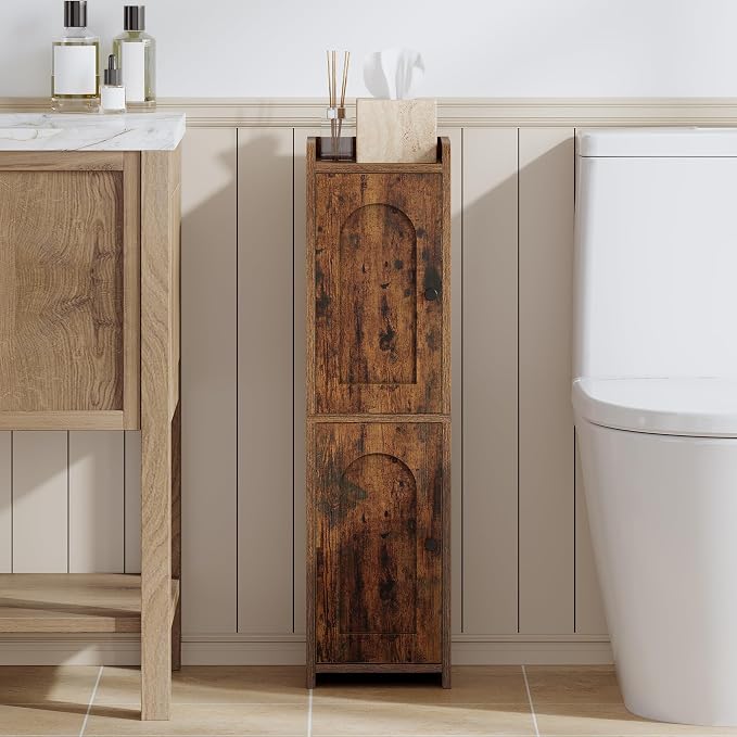 Bathroom Storage Cabinet, Corner Floor Cabinet by Hzuaneri