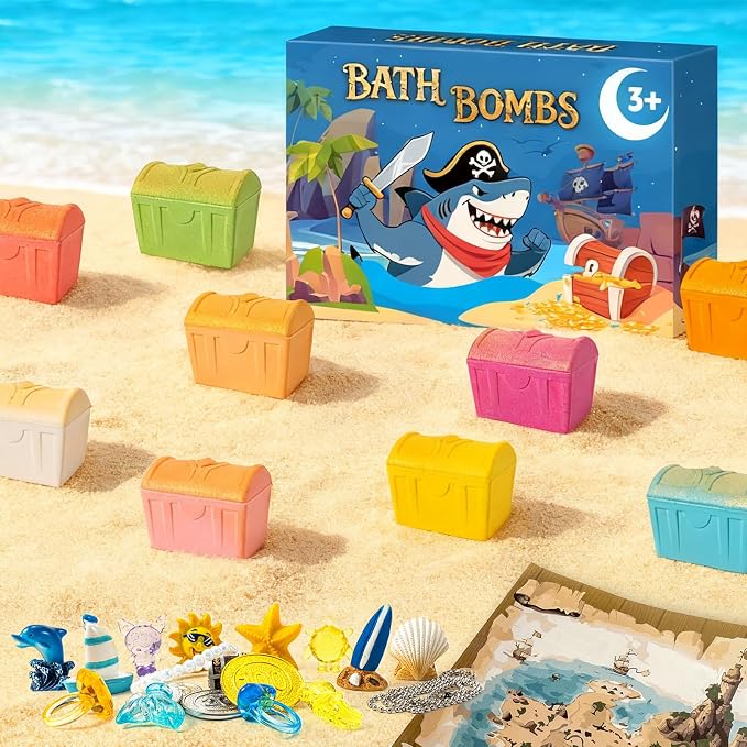 Bath Bombs for Kids with Surprise Inside, 9 Pack Kids Bath Bombs with Treasure - Image 6