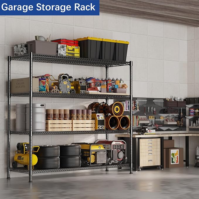 REGILLER 4-Wire Shelf Adjustable Heavy Duty Storage Shelves, Metal Organizer - Image 4