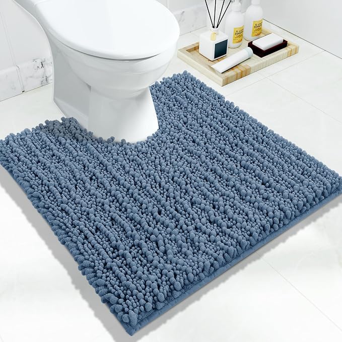 Yimobra Toilet Rug U Shaped Washable 24x24 Inch by Yimobra