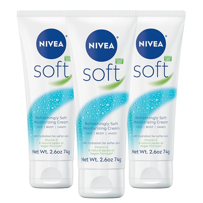 NIVEA Soft Refreshingly Soft Moisturizing Cream, Lightweight Moisturizer by Nivea