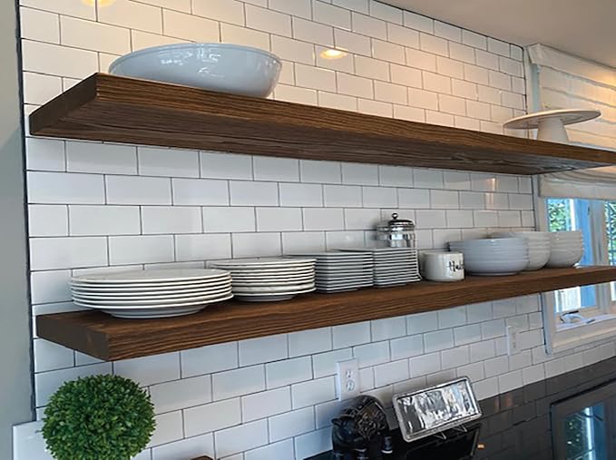 joelsantiques 72 Inch Wooden Floating Shelves - Image 7