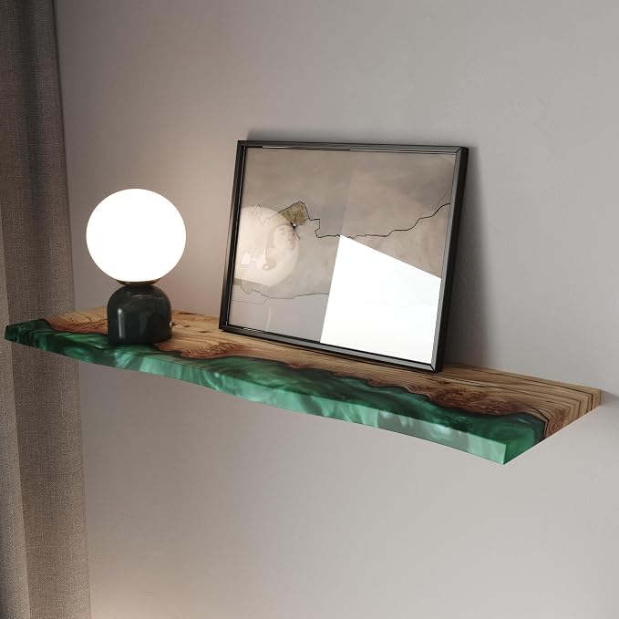 RWA Live Edge Floating Shelf – Unique Wood Floating Shelf - Image 2