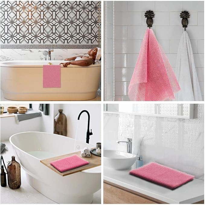 UJFQBH African Net Sponge African Net Long Net Bath Sponge Exfoliating Shower - Image 6