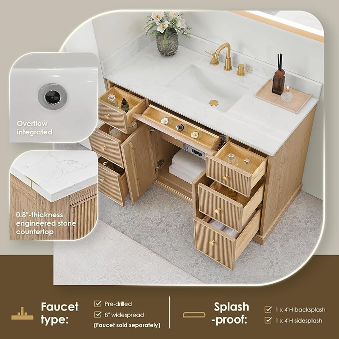 ALTAIR 48 Inch Bathroom Vanity - Image 7