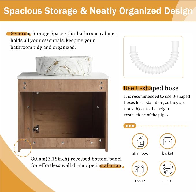 Malwee 24" Floating Bathroom Vanity - Image 6