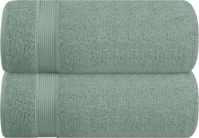 Belizzi Home Cotton 2 Pack Oversized Bath Sheet 35x70, Large Bath Sheet by Unknown