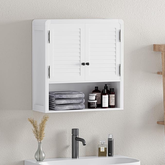 Wall-Mounted Bathroom Storage Cabinet, Waterproof Multi-Layer Adjustable Shelf - Image 3