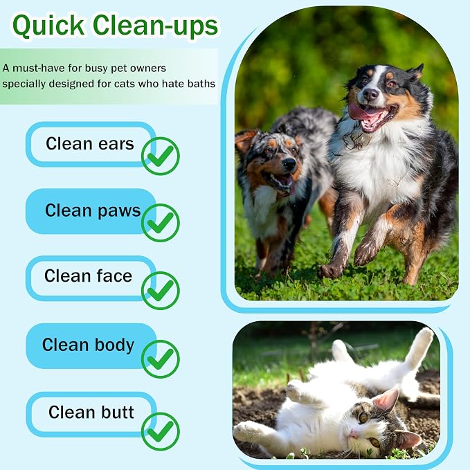 Dog Wipes Cleaning Deodorizing & Washing Gloves - Image 4