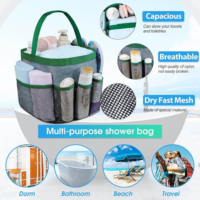Attmu Mesh Shower Caddy Portable - Image 2