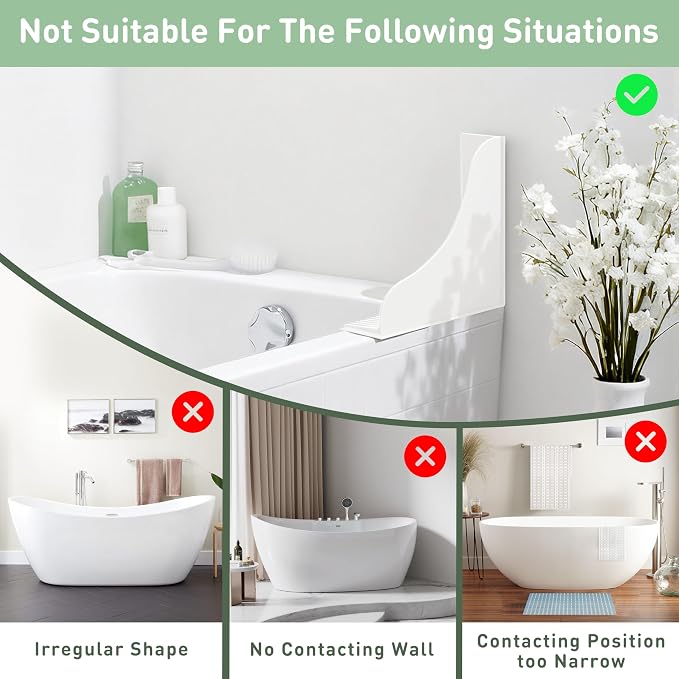 No-Adhesive 2-Pack All-Silicone Shower Splash Guard - Image 7