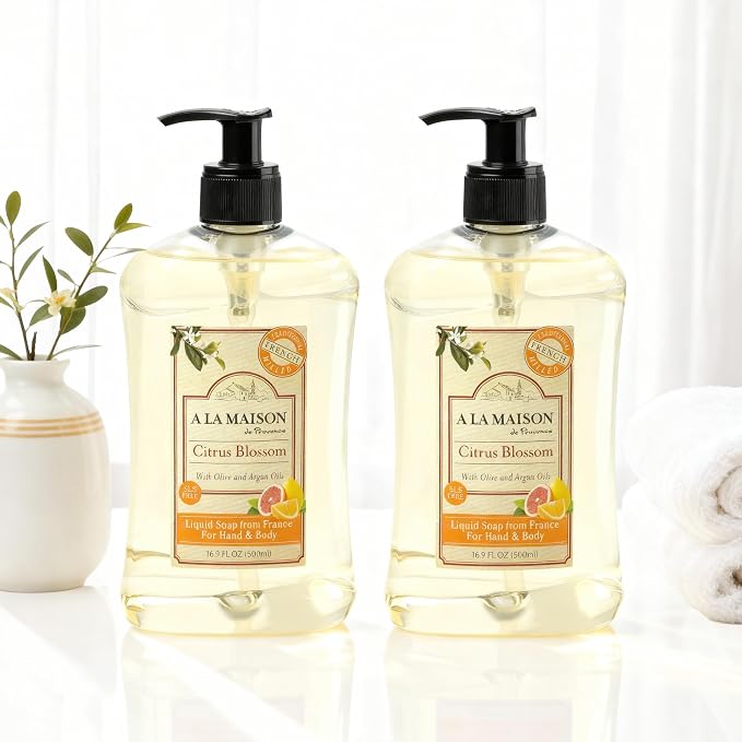 A LA MAISON French Liquid Hand Soap, Citrus Blossom - Image 3