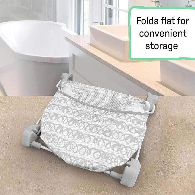 Ingenuity Foldaway 2-Position Baby Bath Seat, Adjustable Support - Image 6