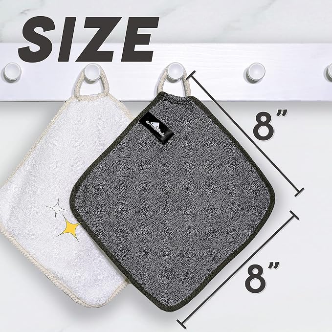 myHomeBody Dual-Textured Exfoliating Washcloth - Image 3