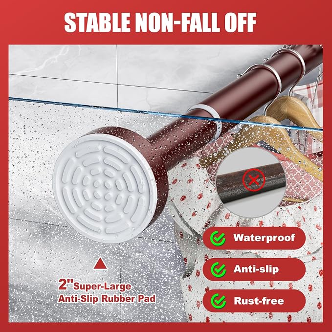 Ausemku Shower Curtain Rod - Image 2