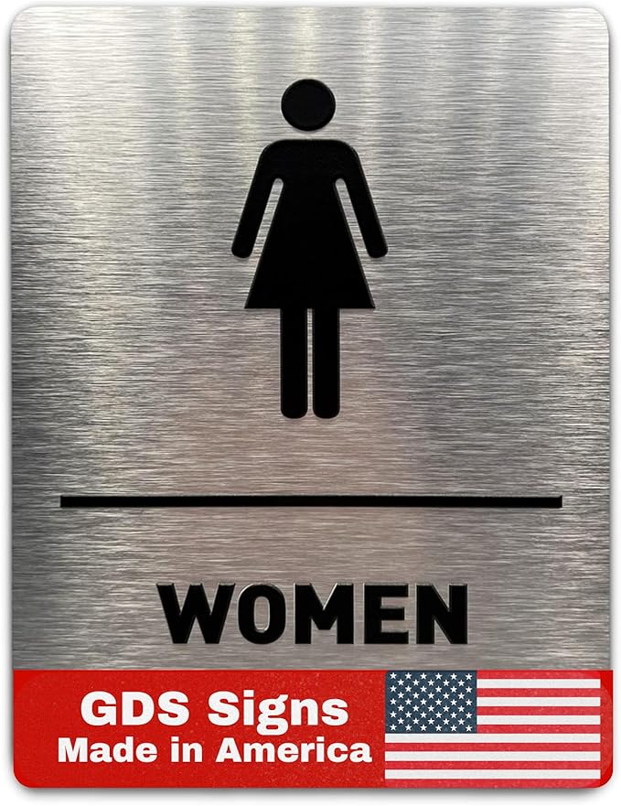 Women Bathroom Sign by GDS by GDS