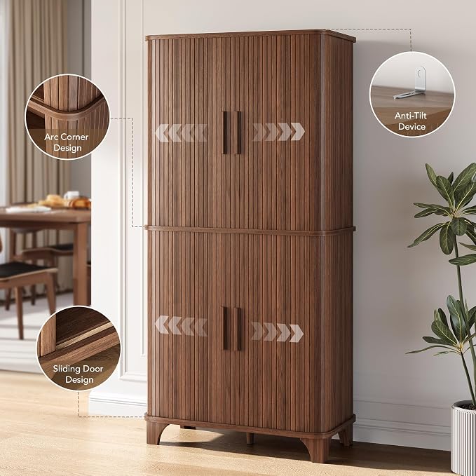 69" Tall Kitchen Pantry Storage Cabinet - Image 5