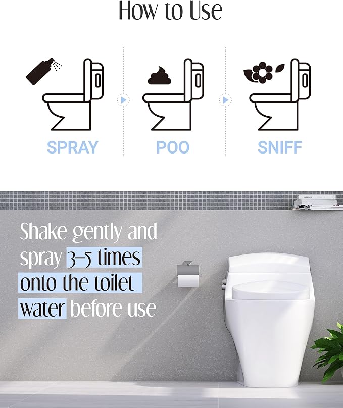 Pre-Poop Aromatic Bathroom Toilet Spray, Potty Deodorizer, Neutralize Bad Odors - Image 4