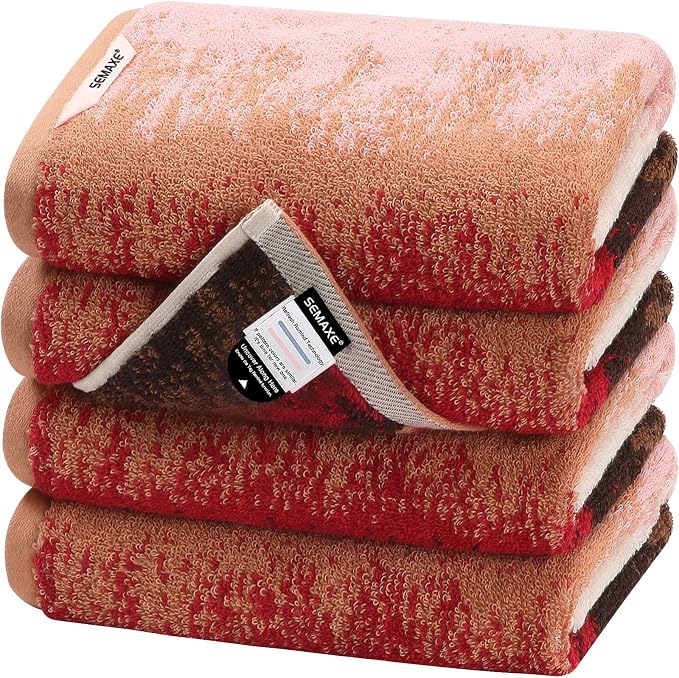 SEMAXE Hand Towels for Bathroom, 100% Cotton Towels by SEMAXE