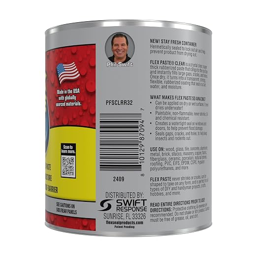 Flex Paste, Waterproof Paintable Putty, Spackle Sealant, Fill Gaps Cracks Holes - Image 2