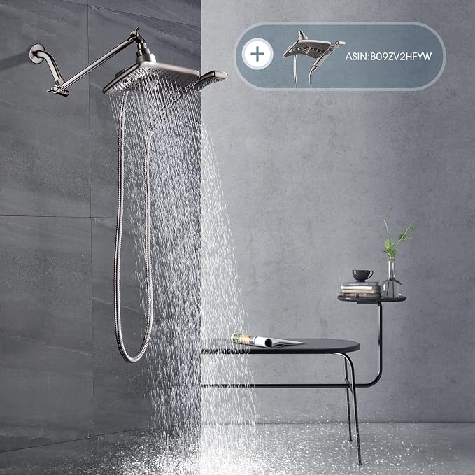 BRIGHT SHOWERS Brass Shower Head Extension Arm - Image 7