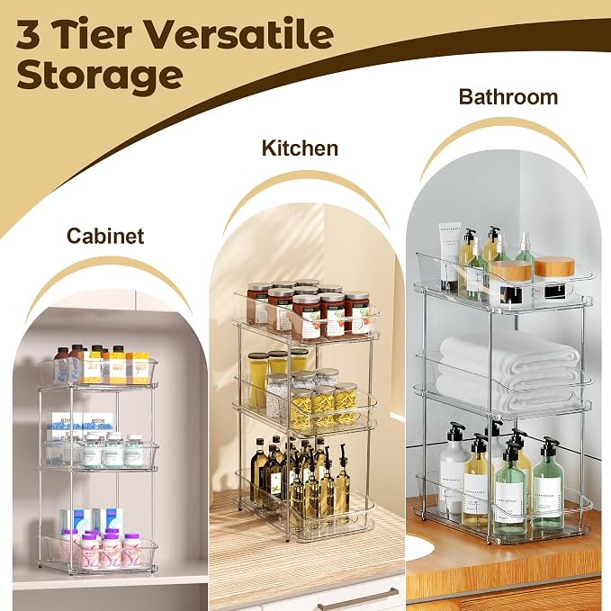 3 Tier Under Sink Organizer and Storage - Image 6