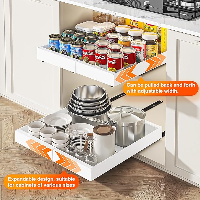 LEGUANG Expandable Pull-Out Cabinet Organizers - Image 3