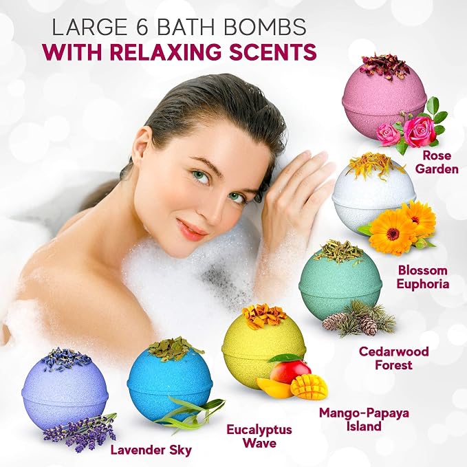 Handmade in USA Organic Bath Bombs Gift Set - Image 8