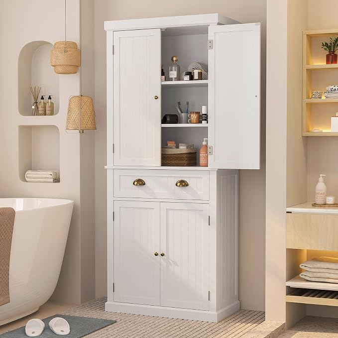 72" Kitchen Pantry, Tall Storage Cabinets - Image 9