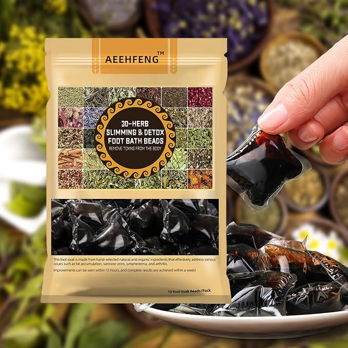 30-Herb Detox Foot Bath Beads, Professional Herbal Detox Foot Soak Beads - Image 7