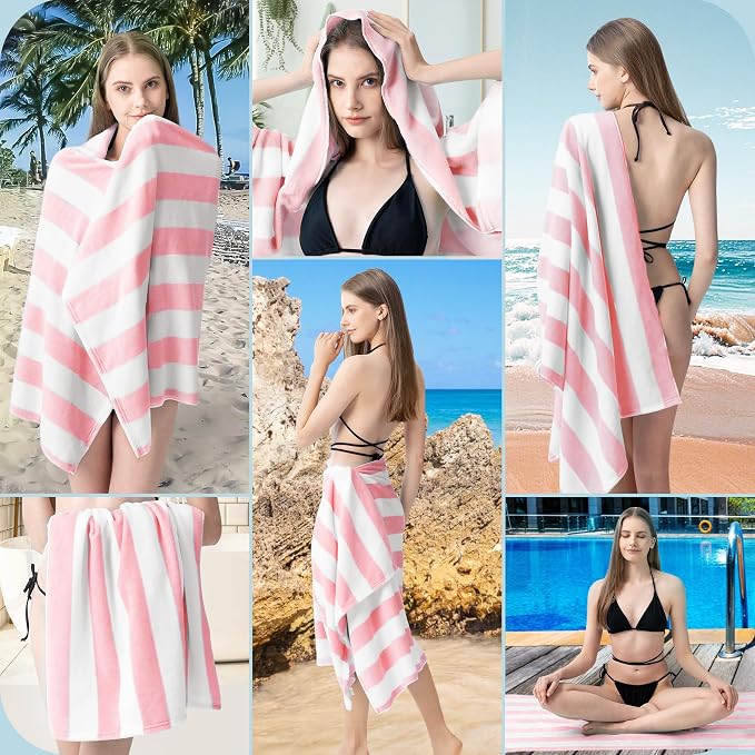 Touchat Beach Towel Oversized, Super Absorbent Sand Free Thick Microfiber Beach - Image 10