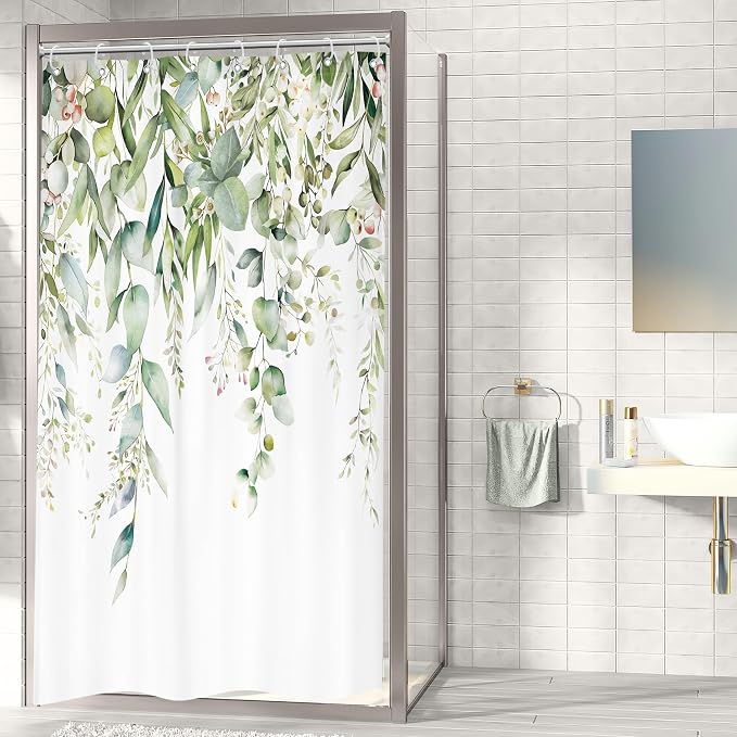 Riyidecor Small Stall Narrow Shower Curtain - Image 3