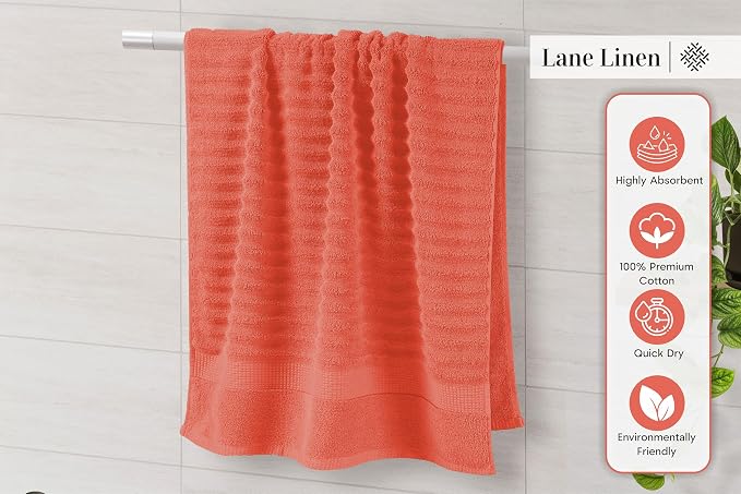 LANE LINEN Bathroom Towels Set - Image 5