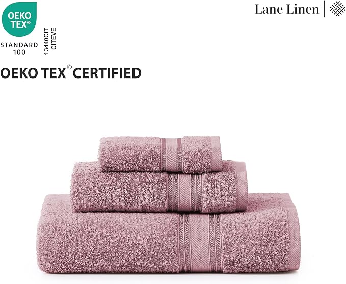 LANE LINEN Premium Bath Towel Set of 18 – 100% Cotton, 6 Bath, 6 Hand Towels & - Image 8