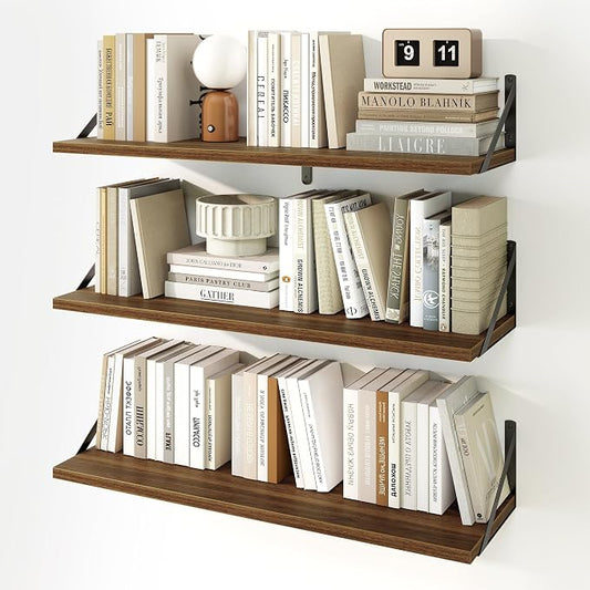 Fun Memories Floating Shelves, 32 x 8 Inches, Decorative Storage by FunMemories