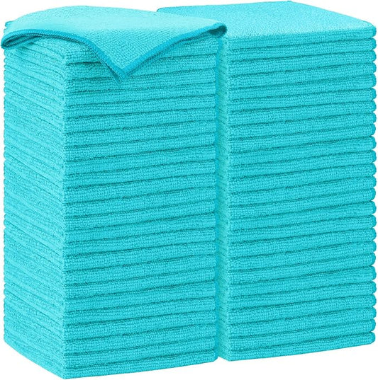 AIDEA Microfiber Cleaning Cloth-50PK, Soft Microfiber Towels by AIDEAHOME