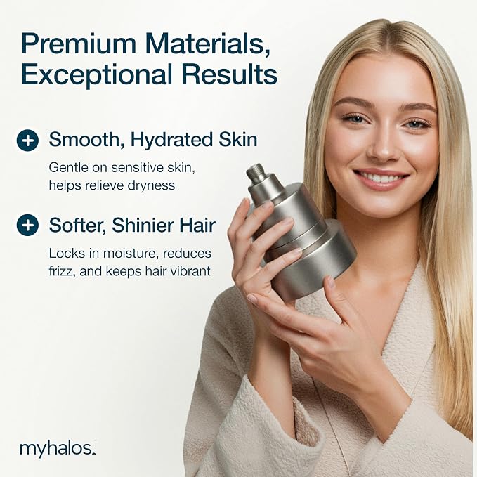 MyHalos® Filtered Shower Head for Hard Water Filter - Image 3