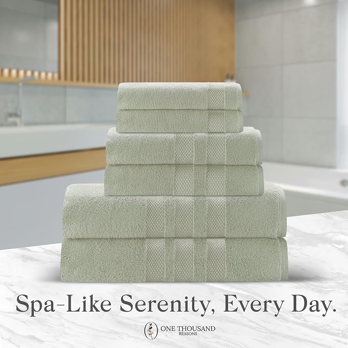 Premium Staple Cotton Bathroom Towel Set - Image 6
