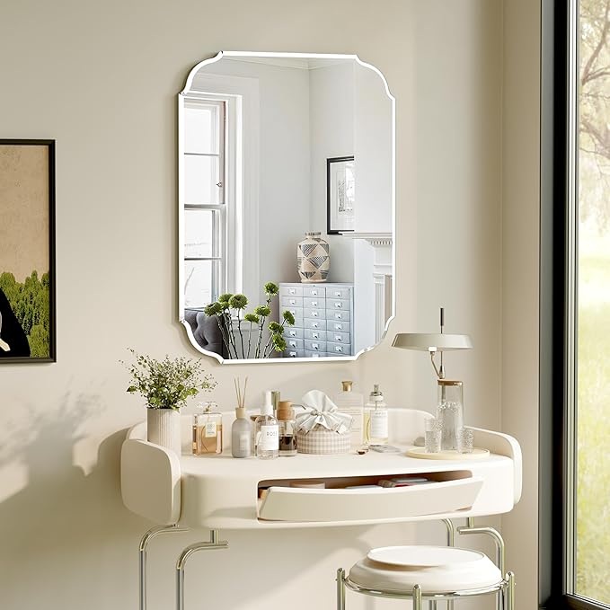 Silver Wall Mirror-Beveled Edge Frameless Mirror - Image 3