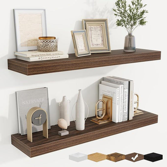 fuqing Floating Shelves for Wall, Wall Mounted Wood Floating Shelf by Fuqing