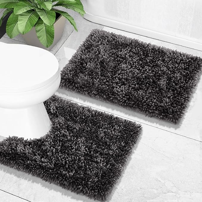 Yimobra Toilet Rugs U Shaped Washable, Soft Comfortable Toilet Mat - Image 7